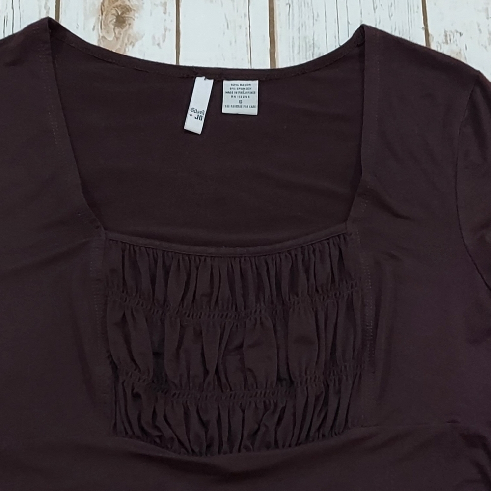 Sami & Jo Rayon Ruched Top - Picture 3 of 10